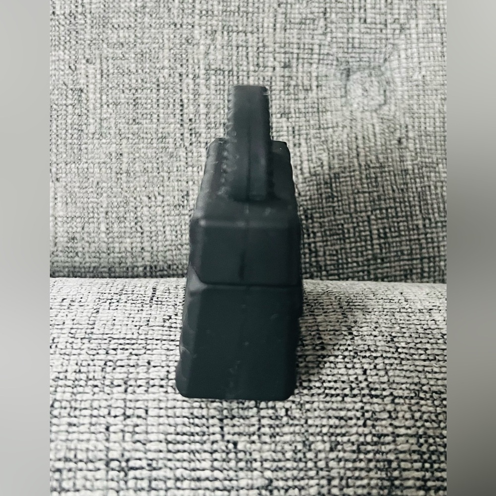 Black CC Mini AirPod Case with Clip - Picture 4 of 7